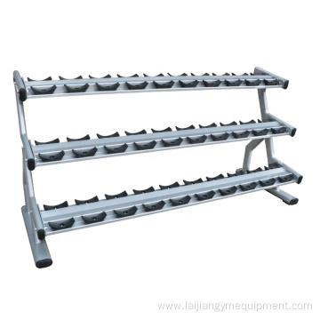 3 tier dumbbells rack fitness gym equipment sets